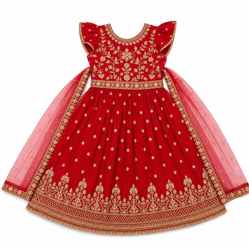 Baby Girl Festive Frock – Adorable traditional wear